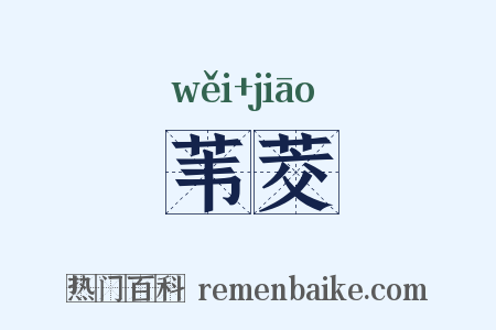 苇茭是什么意思的图片